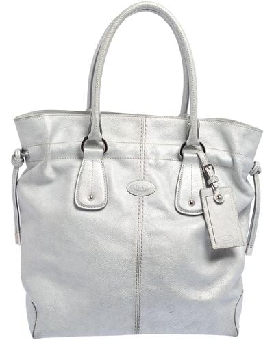 Tod's Leather Restyling D Bag Media Tote - Metallic