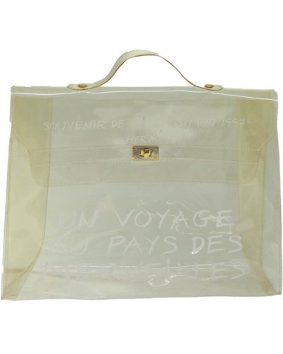 Hermès Clear Vinyl Handbag (pre-owned) - Green