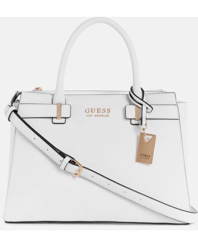 Guess Factory Keeler Satchel - White