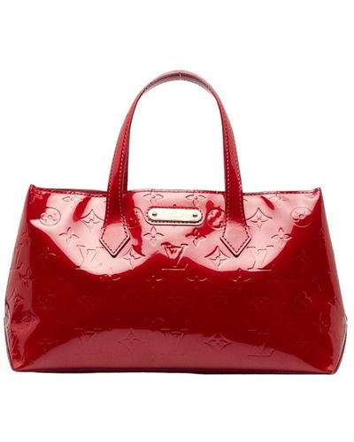 Louis Vuitton Wilshire Patent Leather Handbag (pre-owned) - Red