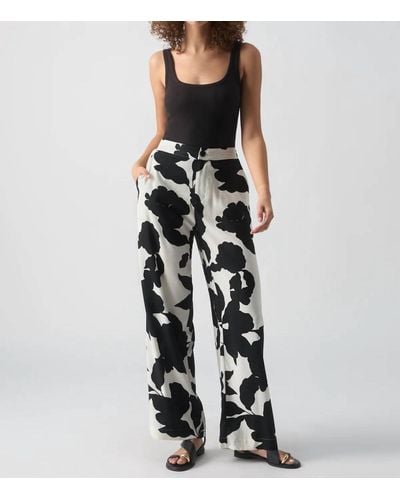 Sanctuary The Spring Shadow Floral Trouser - White