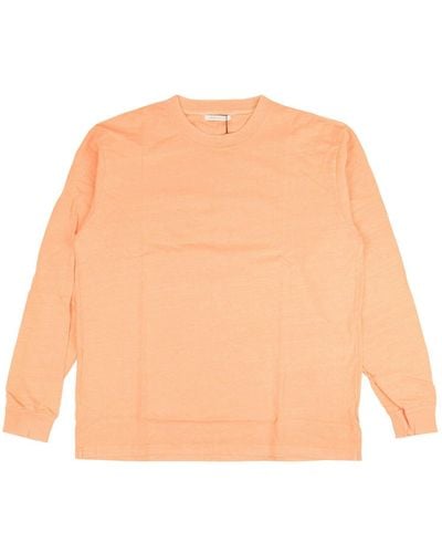 John Elliott Long Sleeve College T-shirt - Orange