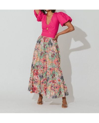 Cleobella Jacinta Maxi Skirt - Pink