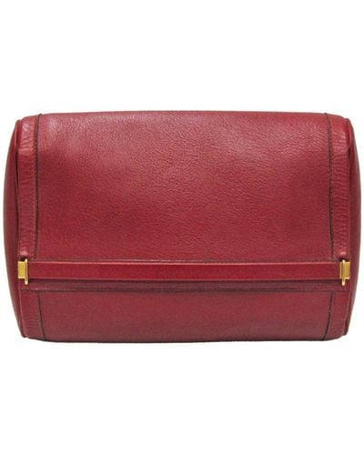 Hermès Leather Clutch Bag (pre-owned) - Red