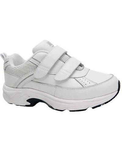 Drew Paige Leather Padded Sneakers - White