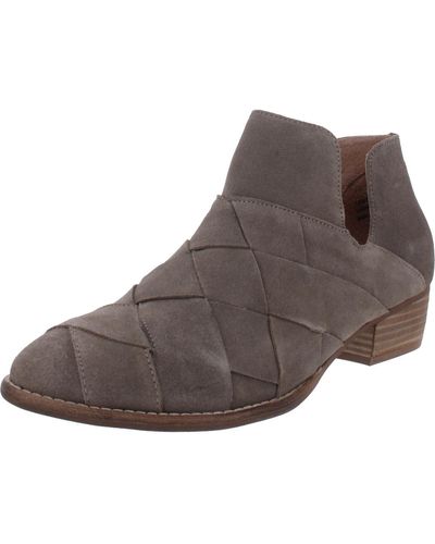 Seychelles Deep Sea Leather Woven Booties - Brown