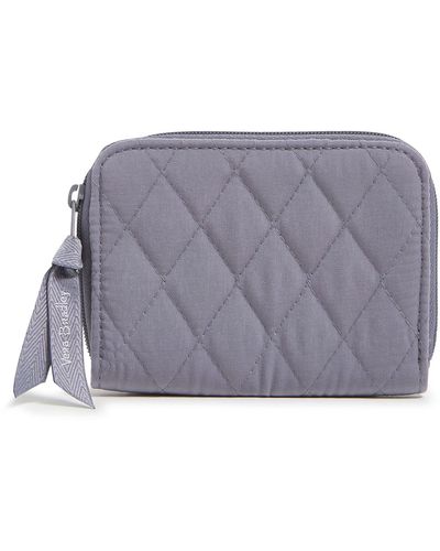 Vera Bradley Outlet Rfid Small Zip-around Wallet - Purple