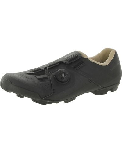 Shimano Laceless Faux Leather Cycling Shoes - Black