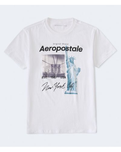 Aéropostale New York City Icons Graphic Tee - White