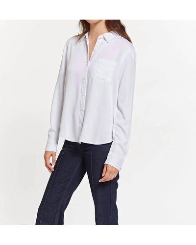 Thread & Supply Penny The Classic Button Down Top - White
