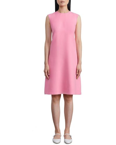 Lafayette 148 New York Wool Knee-length Shift Dress - Pink
