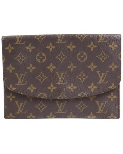 Louis Vuitton Pochette Rabat Canvas Clutch Bag (pre-owned) - Brown