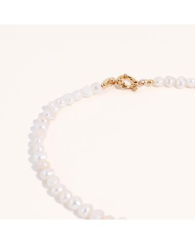 Joey Baby Gold Jackie Essential Pearl Necklace - Metallic