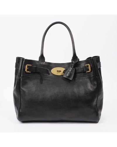 Mulberry Bayswater Tote Calfskin Leather - Black