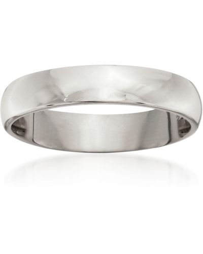 Ross-Simons 4mm 14kt White Gold Wedding Ring