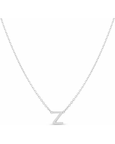 The Lovery Mini Initial Necklace - Metallic