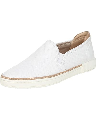 Naturalizer Jade Leather Slip-on Sneakers - Natural