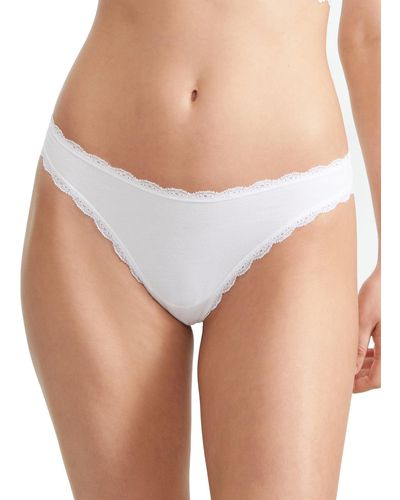 B.tempt'd B. Tempt'd By Wacoal Inspired Eyelet Thong - White