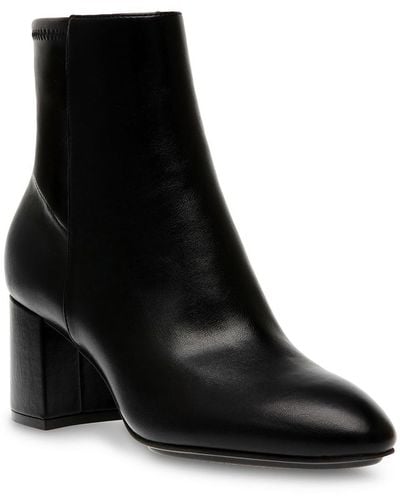 Anne Klein Clara Faux Leather Ankle Booties - Black