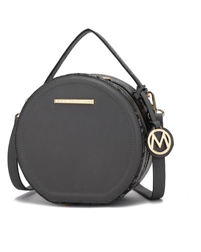 MKF Collection by Mia K Mallory Vegan Leather Crossbody Handbag - Black