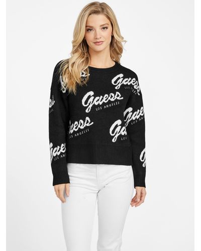 Guess Factory Catelyn Logo Sweater - Black