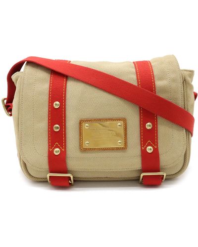 Louis Vuitton Antigua Canvas Shoulder Bag (pre-owned) - Red