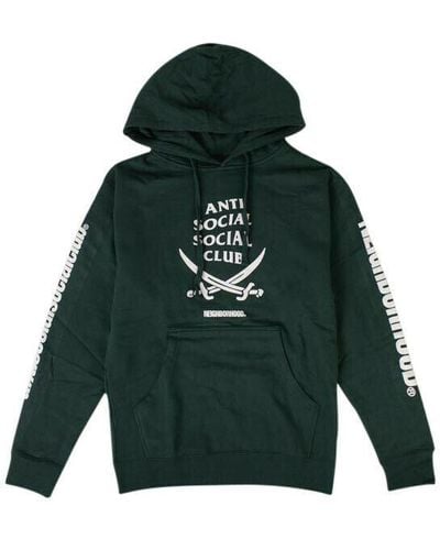 ANTI SOCIAL SOCIAL CLUB X Neighborhood 6ix Hoodie Sweatshirt - Green