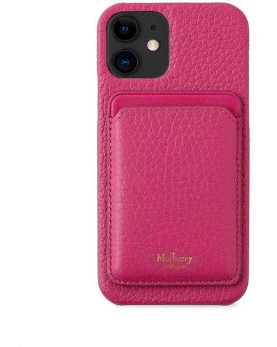 Mulberry Iphone 12 Case With Magsafe Wallet - Pink