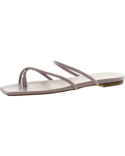 Aeyde Mina Leather Strappy Slide Sandals - Metallic