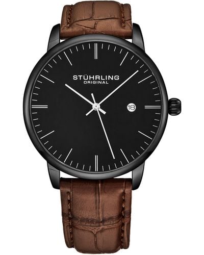 Stuhrling Rasa 3997 Quartz 40mm Classic - Black