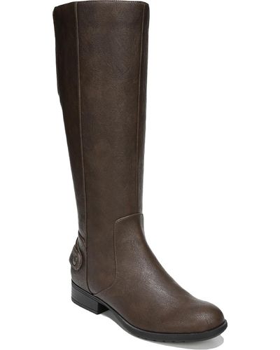 LifeStride X-amy Leather Tall Knee-high Boots - Brown