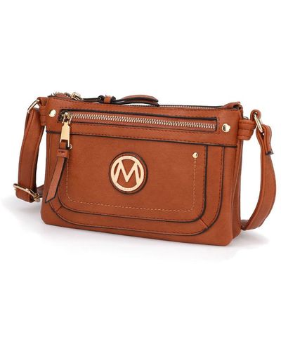 Momogrow Crossbody Bag,Double Pocket Shoulder Bag with Adjustable