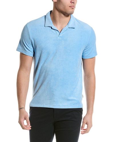 Onia Slim Fit Linen Shirt - Blue