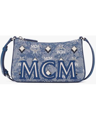 MCM Aren Shoulder Bag - Blue