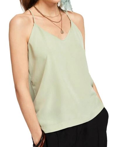 Scotch & Soda Spaghetti Strap Tank - Green