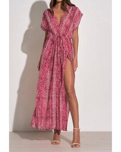 Elan Lenni Maxi Cover Up Dress - Pink