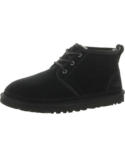 UGG Neumel Leather Casual Chukka Boots - Black