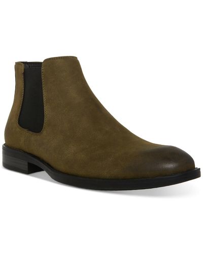 Madden Maxxin Round Toe Faux Leather Chelsea Boots - Brown