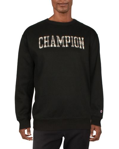 Champion Crewneck Fitness Sweatshirt - Black