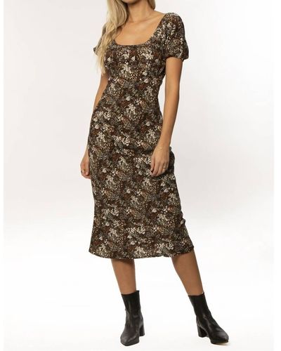 Amuse Society Fitted Midi Dress - Natural