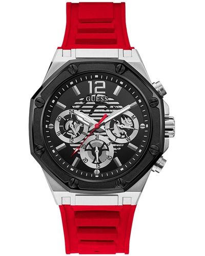Guess Momentum Dial Watch - Red