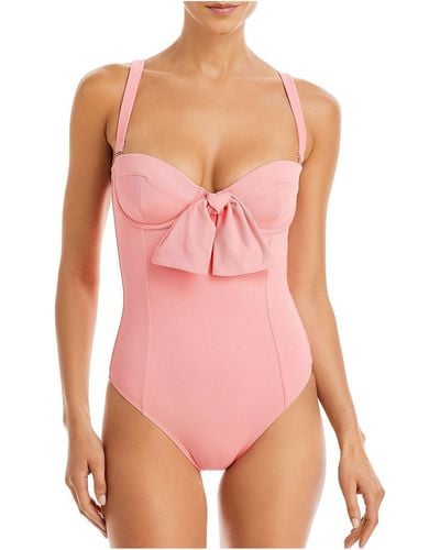 Alexandra Miro Clara Underwire Strapless One-piece Swimsuit - Pink