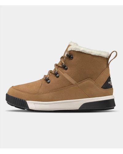 The North Face Sierra Mid Lace Nf0a4t3xkom-085 Almond Snow Boots 8.5 Td22 - Natural