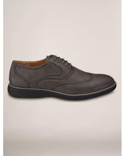 Members Only Grand Oxford Wingtip Shoes - Brown