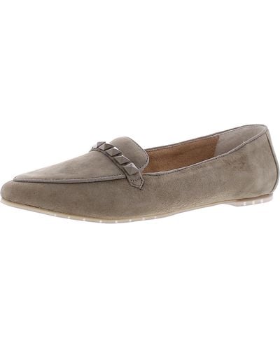 Me Too Alexis Suede Slip On Loafers - Brown