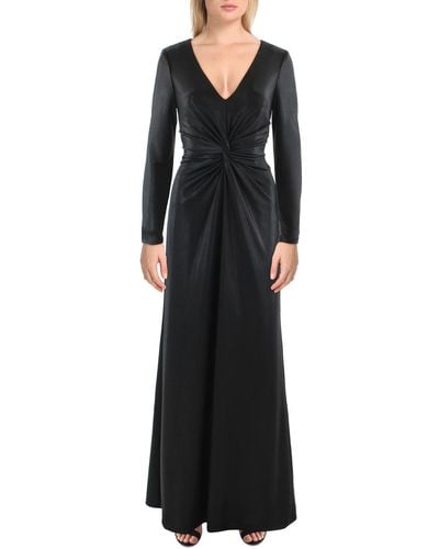 Lauren by Ralph Lauren Jersey Shimmer Evening Dress - Black