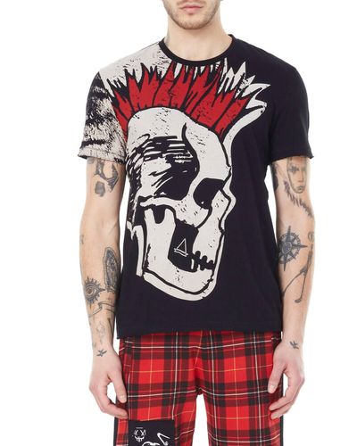 ELEVEN PARIS So Punk Knit Printed T-shirt - Red