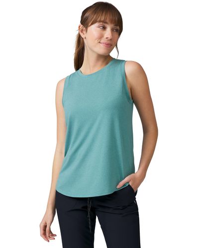 Free Country Microtech Chill Long Tank Top - Blue
