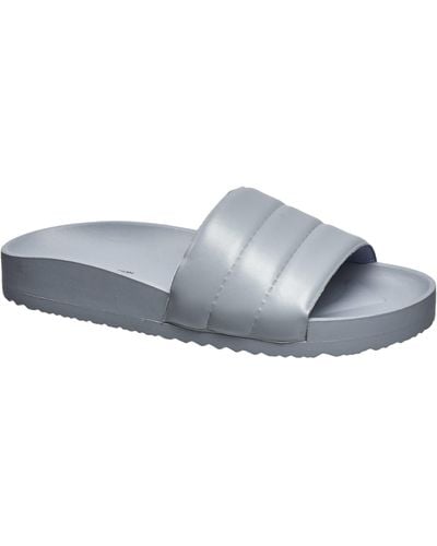 French Connection Puffer Slide - Gray