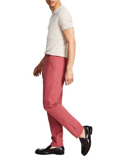 Calvin Klein Stretch Nylon Dress Pants - Red